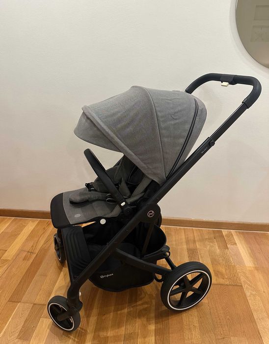 Прогулянкова коляска Cybex Balios S Lux Grey 3в1 + дощовик (Німеччина)