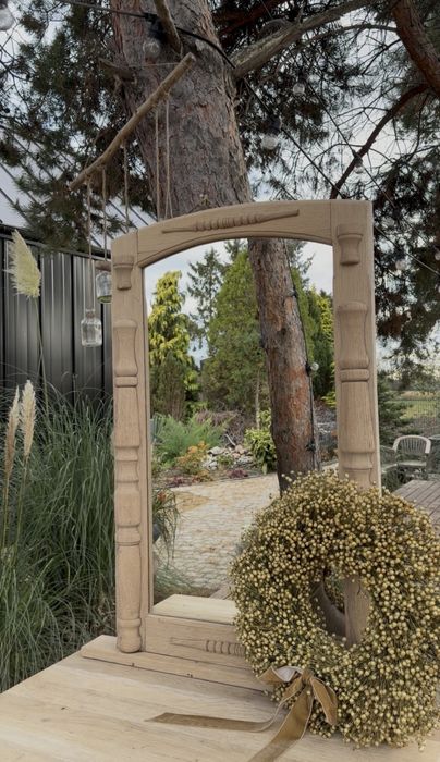 Komoda z lustrem , dębowy zestaw