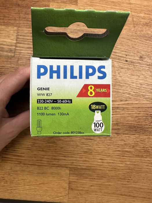 Świetlówka energooszczędna angielska Philips