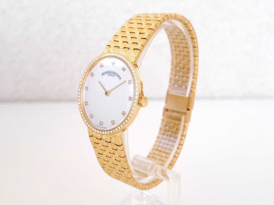 Vacheron Constantin Patrimony 18K Yellow Gold Diamonds 32mm