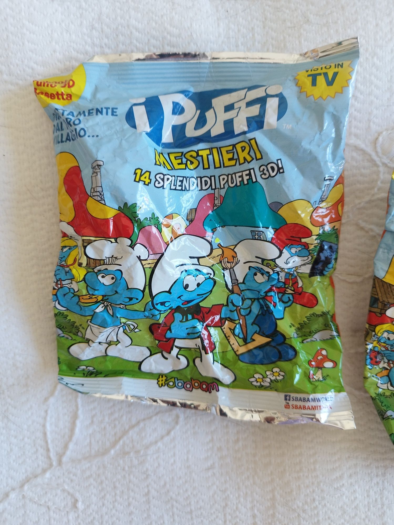 conjunto de dois Smurfs estrumpfes