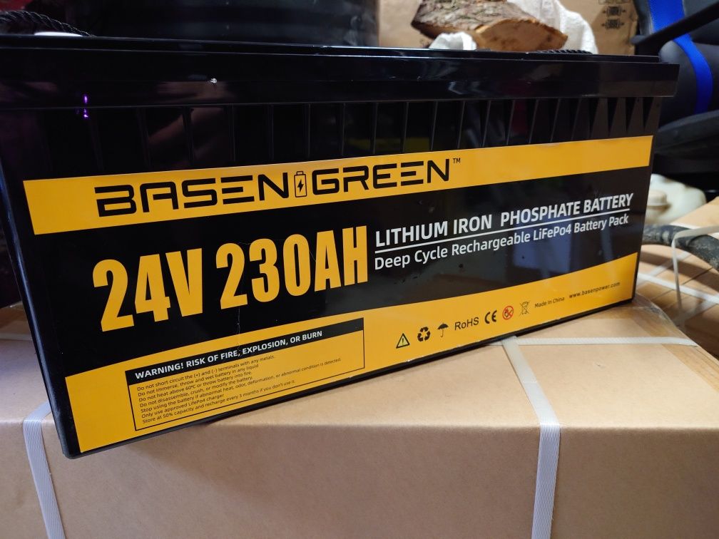 Батарея в зборі basen green LiFePo4 24V 230AH з BMS smart Bluetooth