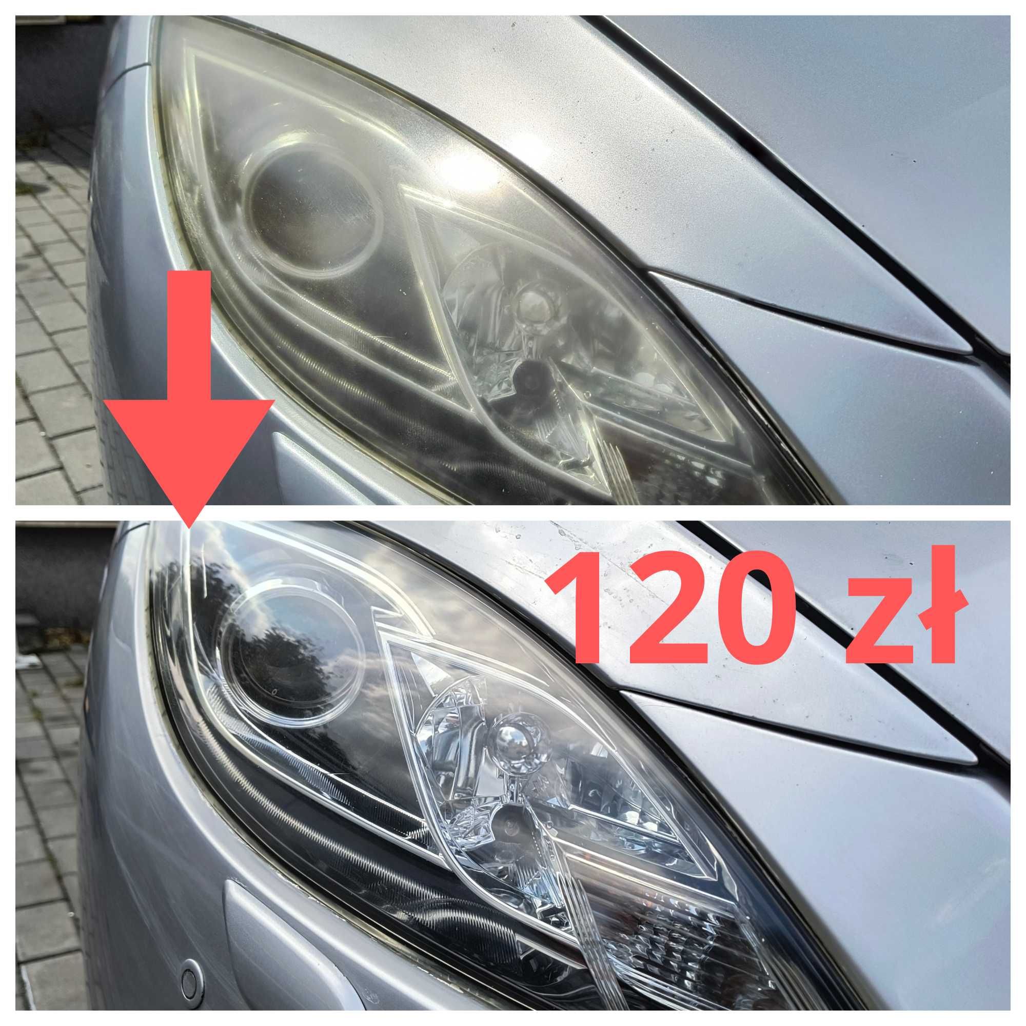 Polerowanie lamp, Polerowanie otarć/rys, Ozonowanie, Pranie tapicerki.
