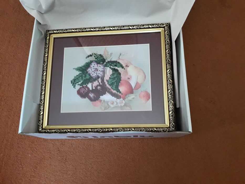 Комплект :4 картини бісером. Натюрморт .