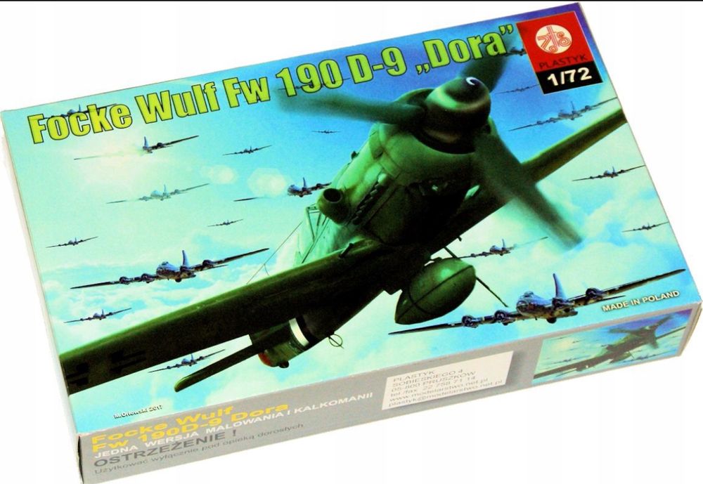 Model do sklejania Focke-Wulf 190D-9 Dora Plastyk S-012