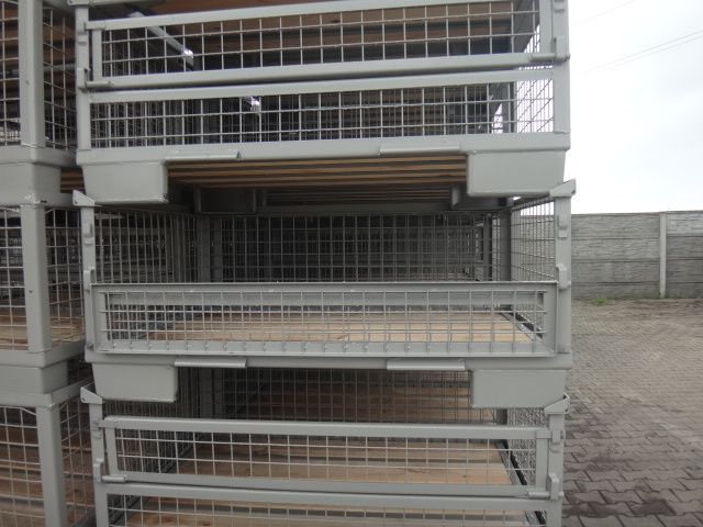 Gitterbox 1/2 paleta metalowa kosz siatkowy pojemnik UIC UJC pojemniki