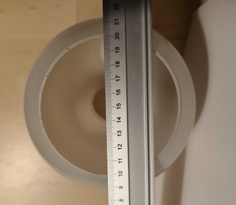 Szklany klosz do  lampy żyrandola z czasów PRL