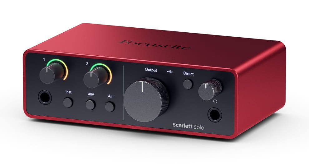 Focusrite Scarlett Solo 4th Gen interfejs audio USB duży pakiet softu