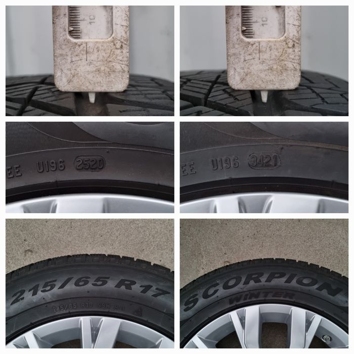 Koła Zimowe Alu z czujnikami 17" VW Tiguan II 2 5x112 Oryginalne