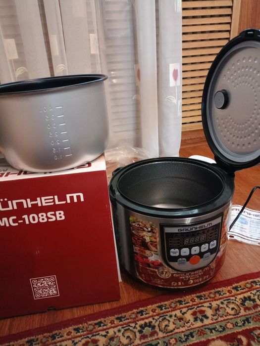 Мультиварка пароварка GRUNHELM MC 108SB. Новая.