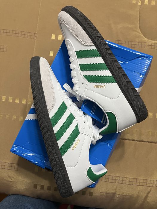 adidas Samba brancas e verdes tamanho 40 novas com caixa