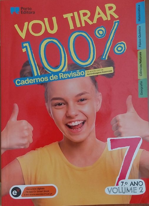 Livros de apoio escolar -  Vou tirar 100% - 8º ano e 7º ano