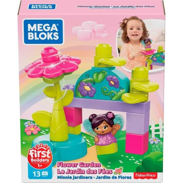 Fisher-Price Mega Bloks Ogród Kwiatowy wróżka z błyszczącymi skrzydełk