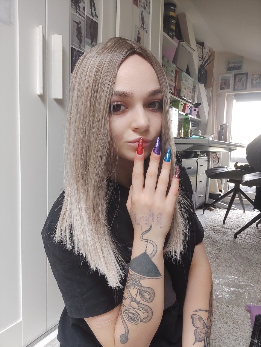 Peruka bob WIG ombre sombre blond brąz jakość