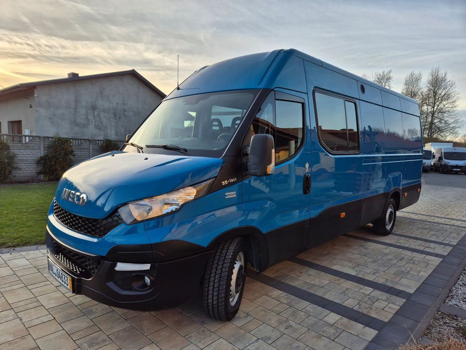 Iveco DAILY 35S15 3.0 L4H2 MAX Kamery BRYGADÓWKA SPROWADZAONY TEMPOMAT KLIMA  DAILY 35S15 Klima Tempomat 6 Osób MAXI Sprowadzony Klima