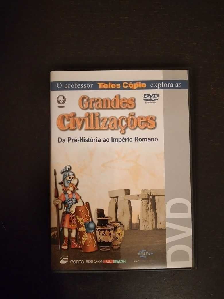 Grandes Civilizações, da Pré-História ao Império Romano, dvd - Porto