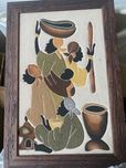 Quadro africano, com areia