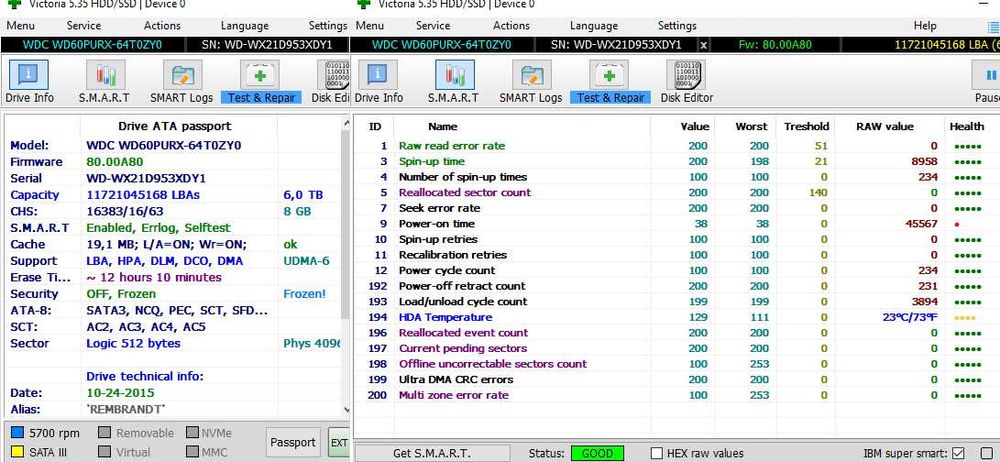 Жорсткий диск WD Purple 6TB WD60PURX