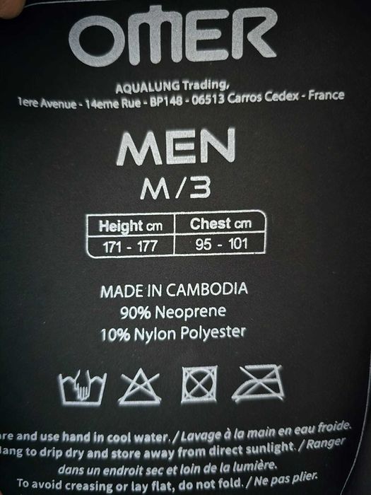 Omer Unisex Holo Stone kurtka 5 mm do nurkowania roz M