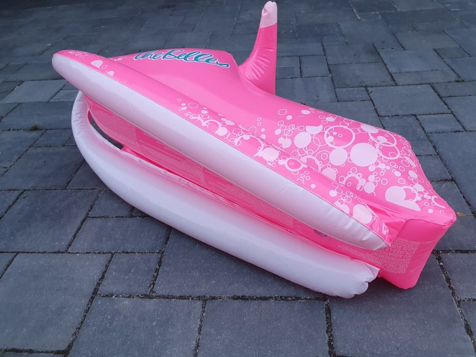 Dmuchany scooter skuter wodny do basenu dla dzieci różowy