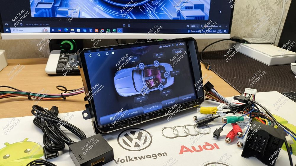 Магнітола 9 дюймів Volkswagen 8/128gb Android