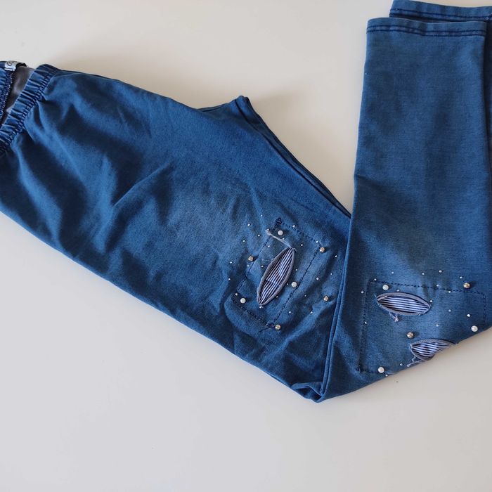 Calças treggins para menina