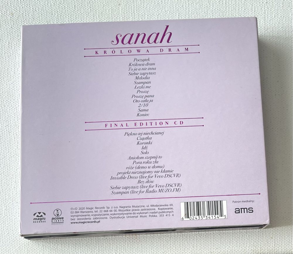 Sanah Królowa dram final edition 2CD box Szampan