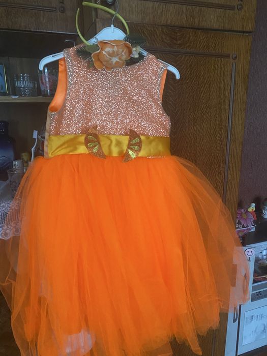 Плаття мандаринки моркви помаранчеве яскраве