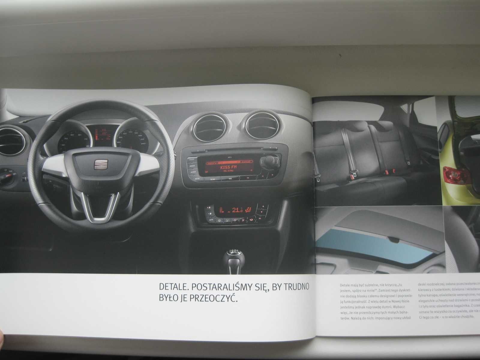 SEAT IBIZA IV Prospekt Katalog Seat Ibiza 6J 2008 PL