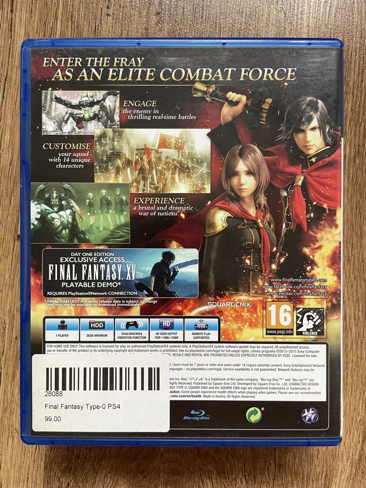 Final Fantasy Type 0 Ps4