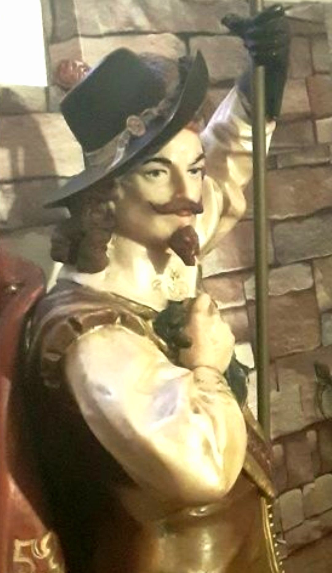 Candeeiro Estátua Medieval Marfinite Guerreiro Chevalier Mosqueteiro