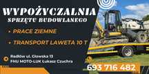 Wynajem minikoparka 2 T JCB Yanmar 2.7 T  wozidło prace ziemne Radłów