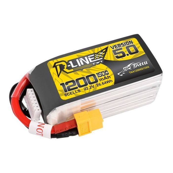 Akumulator Tattu R-Line 5.0 1200Mah 22.2V 150C 6S1P Xt60