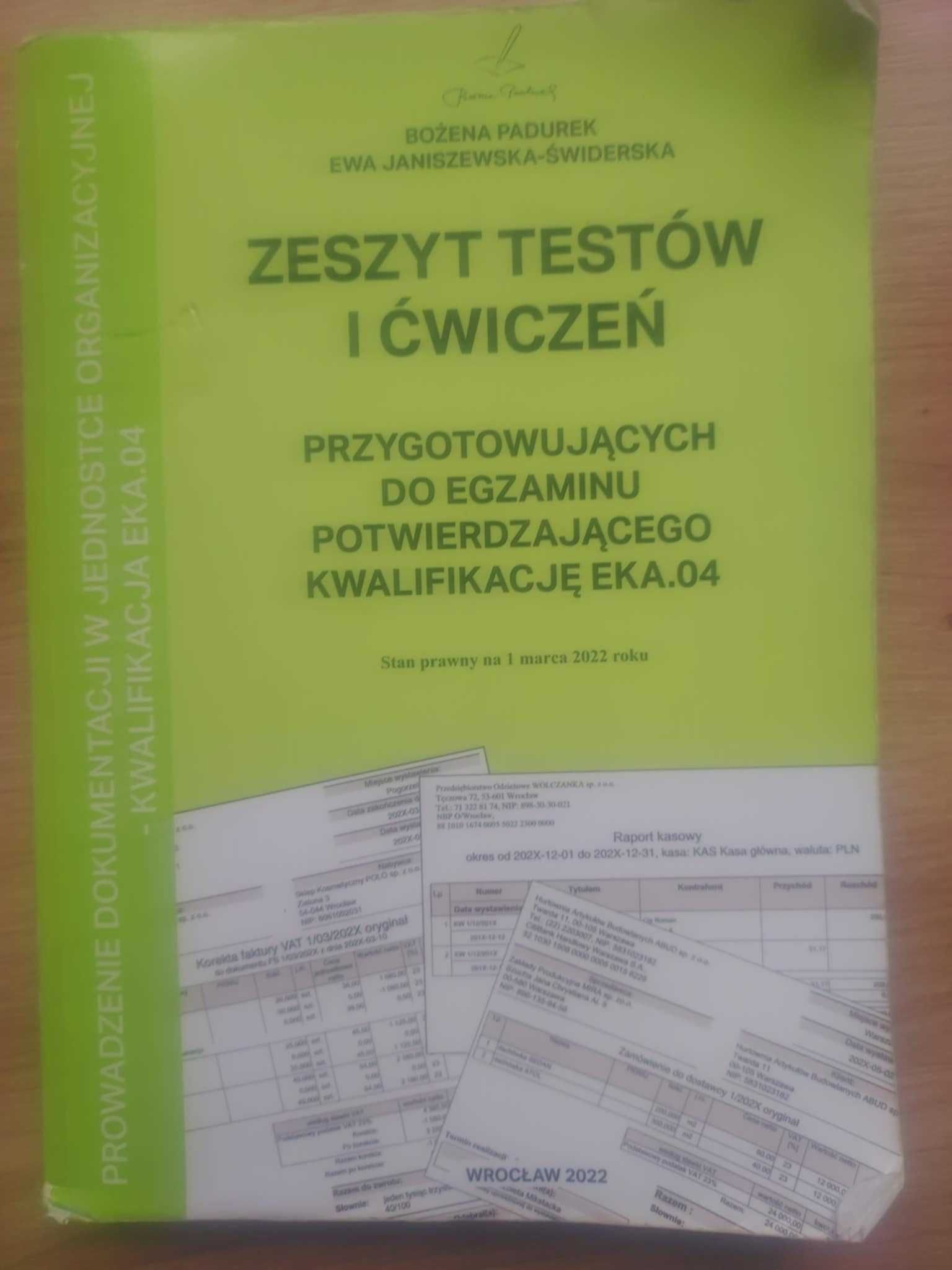zeszyt testów i ćwiczeń do egzaminu potwierdza kwalifikację eka 04