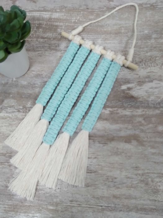 Mini painel decorativo em Macramé
