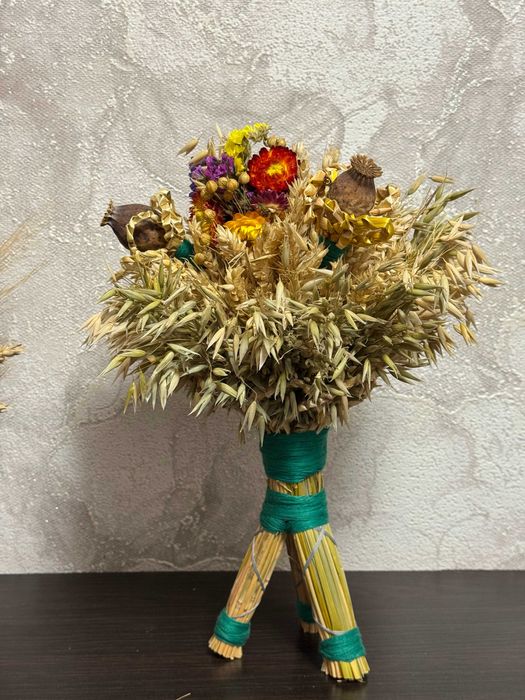 Дідух різдвяний із сухоцвітів 37 см