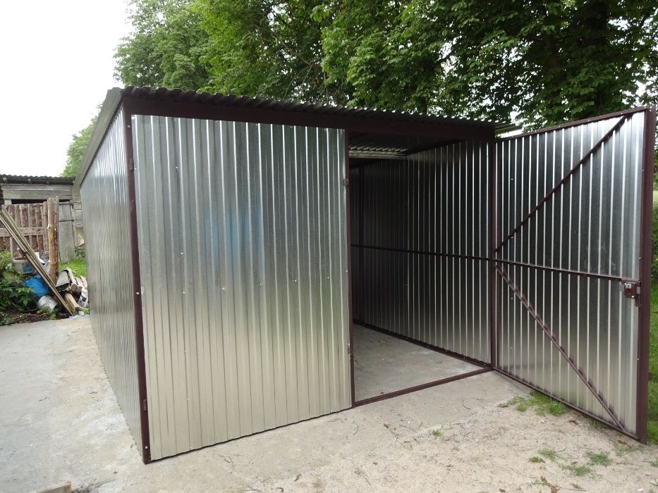 Schowek Garaż blaszak 2,5mx4m ocynk Transport Montaż Gratis śląskie