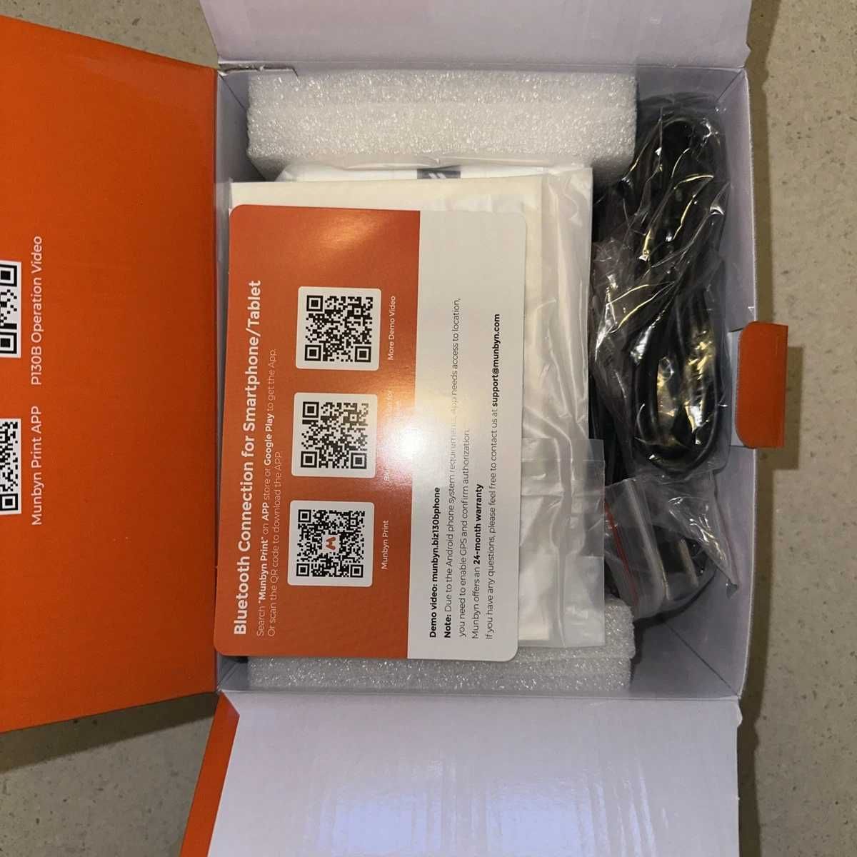 Принтер етикеток для доставки MUNBYN 4x6 з Bluetooth-термопринтером