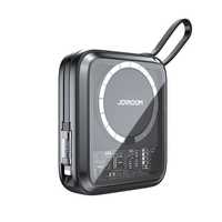 Powerbank Joyroom 10000mAh z MagSafe 22.5W z kablem Lightning - czarny