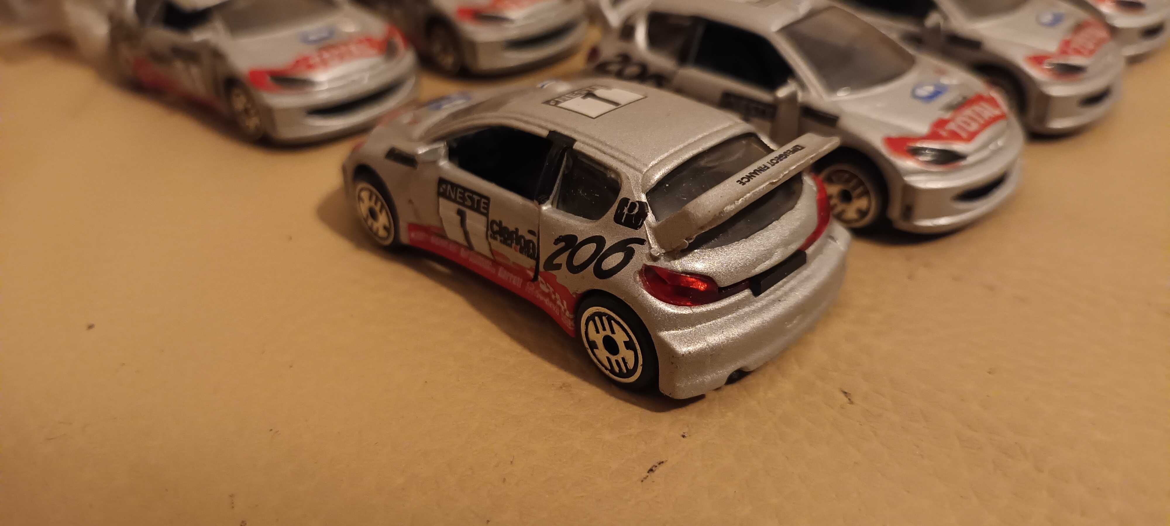 Miniaturas de Peugeot 206 Rally e outros