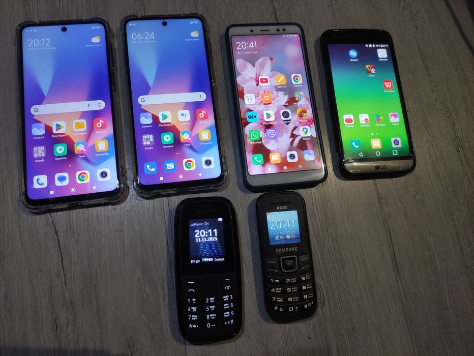 Телефон Андроид Смартфон IPS 256 ГБ память Nokia Xiaomi Redmi Note LG