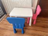 Krzesełka i stolik mammut  Ikea