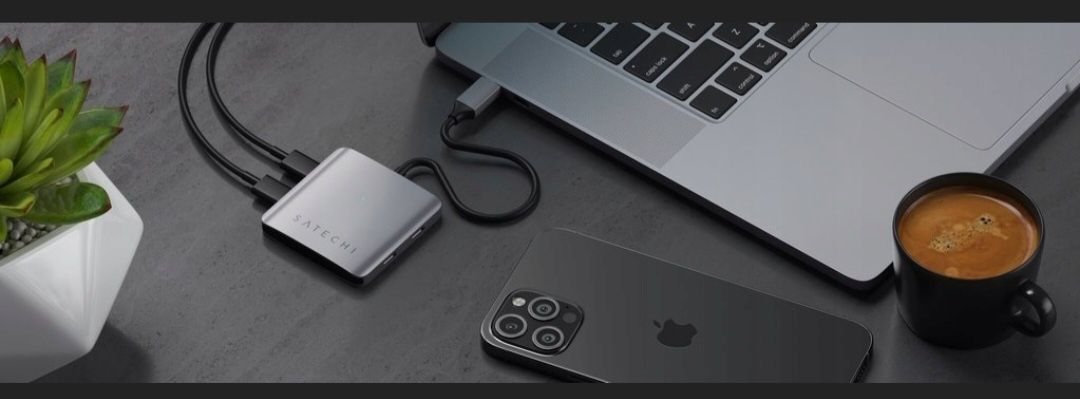Satechi 4-Port USB-C Hub - Poczwórny Adapter 4w1