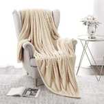Przytulny Koc Polarowy, Flanelowy 127/153 cm Beżowy