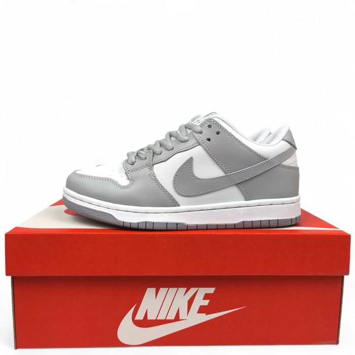 Nike SB Dunk Low Grey White С МЕХОМ (36-41) Женские кроссовки зимние