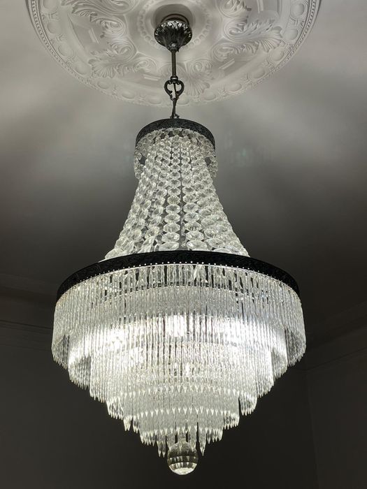 Lustre de vidro suspenso