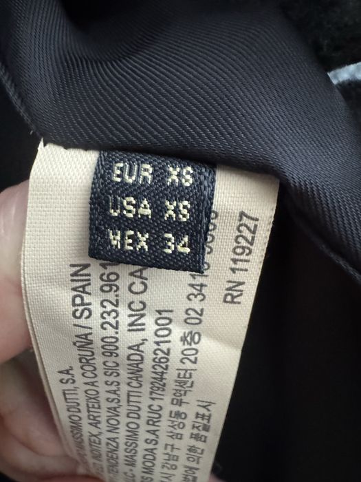 Довге двобортне пальто в клітинку на основі вовни від Massimo Dutti