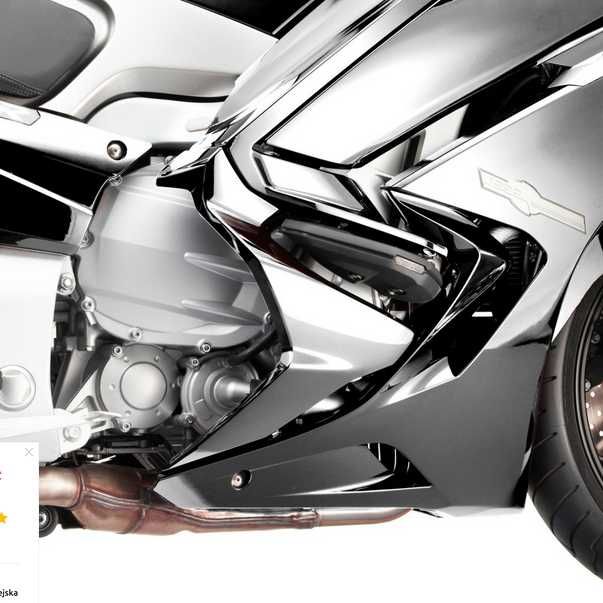 Yamaha FJR 1300 '2013r+ DEFLEKTORY owiewki na stopy białe NOWE