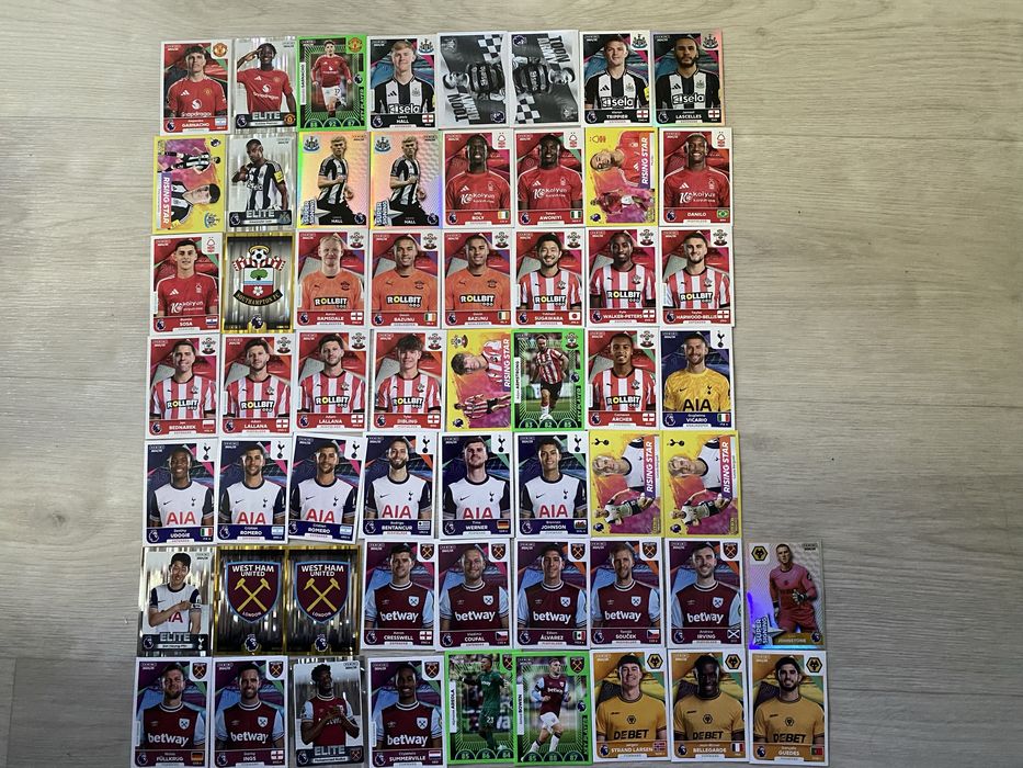 Стикеры 300+ наклейки стікери АПЛ2025 Паніні Panini PremierLeague2025