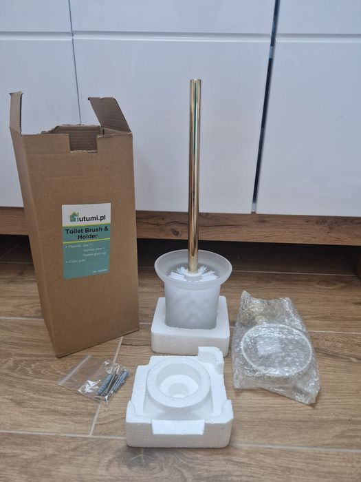 Szczotka do wc Tutumi złota rączka biała szczotka nowa podwieszana